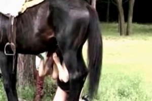 Black horse cums a very huge load of semen