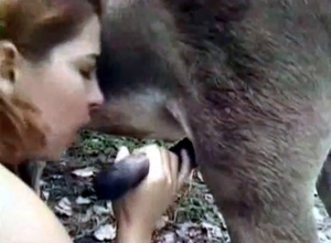 Perverted animal lovers are enjoying bestiality sex